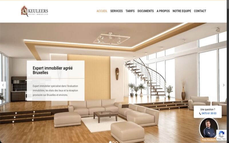 Aperçu du site Keuleers, étude de cas Kanexio