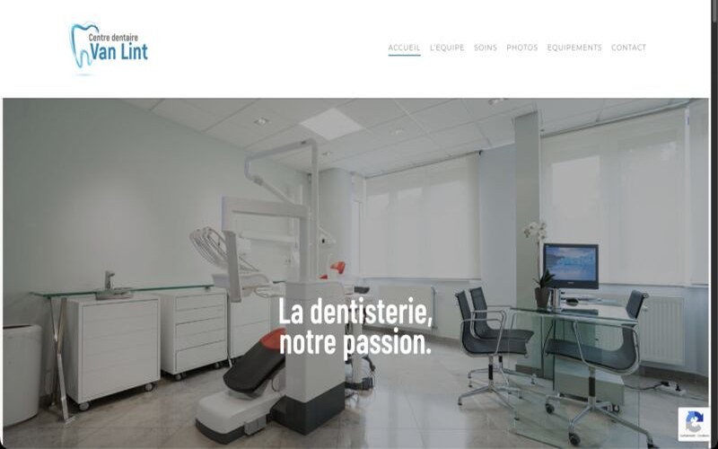 Aperçu du site Cabinet Van Lint, étude de cas Kanexio